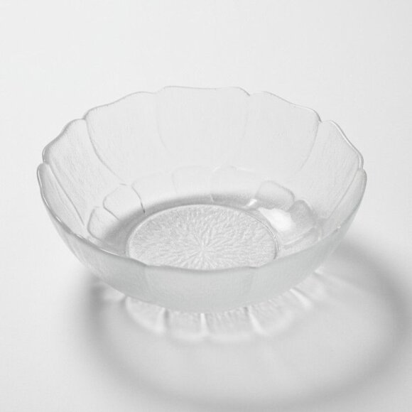 Arcoroc Clear Glass Bowl With 9" Fleur Design Elegant Floral Pattern Serving Dis - Picture 1 of 7